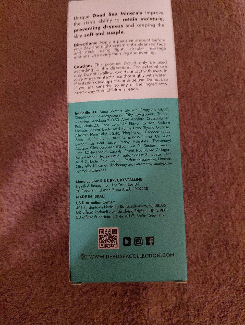 Dead Sea Mineral firm soften